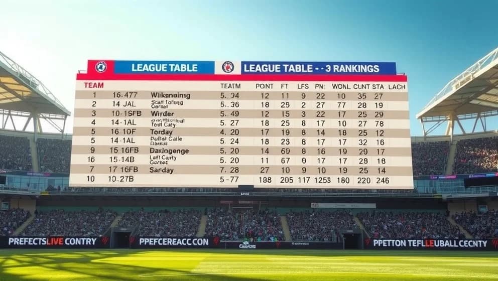 Poängställningen i AS Monaco denna säsong